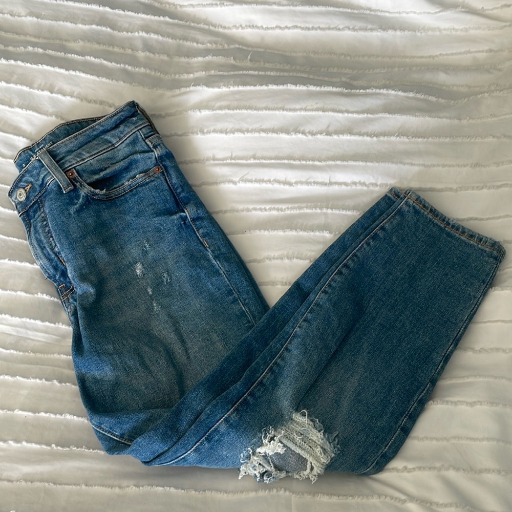 ⭐️SALE⭐️Old navy full length high rise O.G straight jeans - secret deep pockets